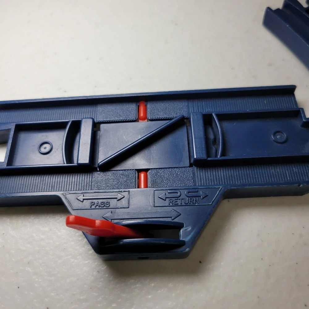 Vintage Tomy Train Track Replacement Pieces Blue Switch Curved Stop Go Track‎